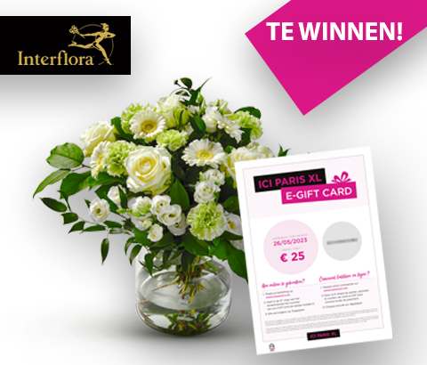 WIN 1 van de 5 boeketten Bloemen mét ICI Paris XL giftvoucher!