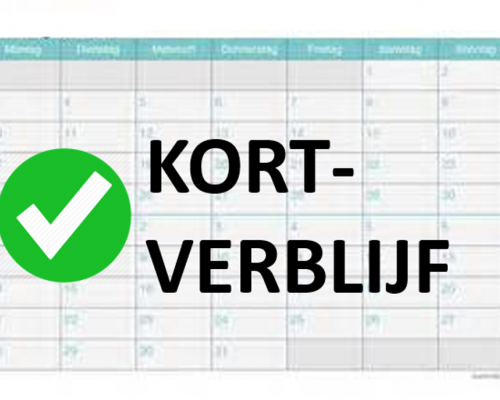 INFORMATIE i.v.m. KORTVERBLIJF